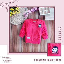 Load image into Gallery viewer, LS CARDIGAN TOMMY BOYS