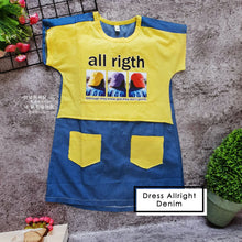 Load image into Gallery viewer, Ls Dress Allright Denim