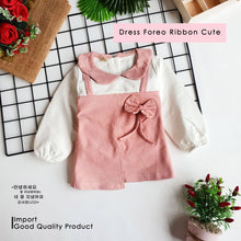 Load image into Gallery viewer, Ls Dress Foreo Ribbon Cute