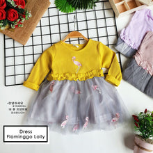 Load image into Gallery viewer, Ls Dress Flaminggo Lolly
