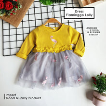 Load image into Gallery viewer, Ls Dress Flaminggo Lolly