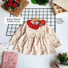 Load image into Gallery viewer, Ls Dress Gloria Polka Cute