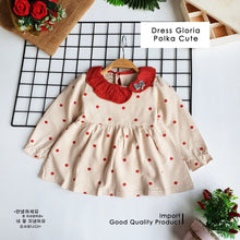 Load image into Gallery viewer, Ls Dress Gloria Polka Cute