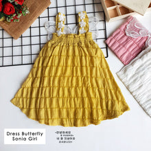 Load image into Gallery viewer, Ls Dress Butterfly Sonia Girl
