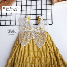 Load image into Gallery viewer, Ls Dress Butterfly Sonia Girl