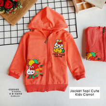 Load image into Gallery viewer, Ls Jacket Topi Cute Kids Carrot