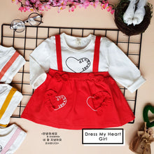 Load image into Gallery viewer, Ls Dress My Heart Girl