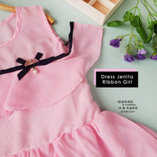 Load image into Gallery viewer, Ls Dress Jenita Ribbon Girl