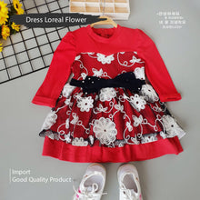 Load image into Gallery viewer, Ls Dress Loreal Flower