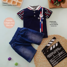Load image into Gallery viewer, Ls Setelan Wangky Boy Blue Sea