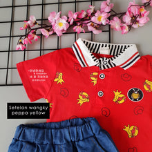 Load image into Gallery viewer, Ls Setelan Wangky Peppa Yellow Boys