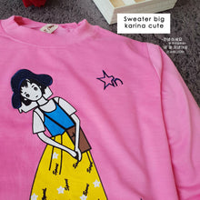 Load image into Gallery viewer, Ls Sweater Big Karina Cute Girl