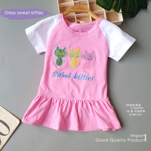 Load image into Gallery viewer, LS DRESS SWEET KITTIES