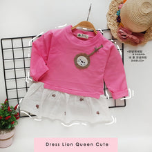Load image into Gallery viewer, Ls Dress Lion Queen Cute
