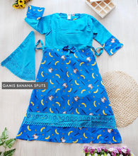 Load image into Gallery viewer, LS GAMIS BANANA SPLITS (BAHAN KATUN) (UK. BESAR)