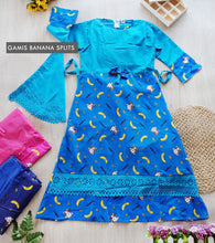 Load image into Gallery viewer, LS GAMIS BANANA SPLITS (BAHAN KATUN) (UK. BESAR)