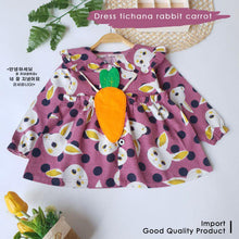 Load image into Gallery viewer, Ls Dress Tichana Rabbit Carrot