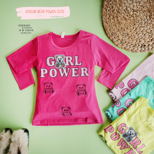 Load image into Gallery viewer, LS Atasan Bear Power Cute