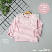 Load image into Gallery viewer, LS Atasan Polka Delia Cute