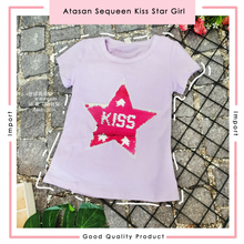 Load image into Gallery viewer, LS Atasan Sequeen Kiss Star Girl