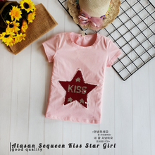 Load image into Gallery viewer, LS Atasan Sequeen Kiss Star Girl
