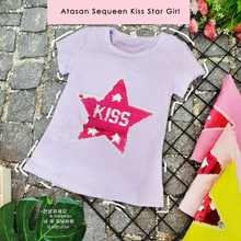 Load image into Gallery viewer, LS Atasan Sequeen Kiss Star Girl