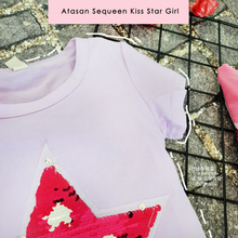 Load image into Gallery viewer, LS Atasan Sequeen Kiss Star Girl