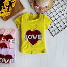 Load image into Gallery viewer, LS Atasan Sequeen Love Hearts Cute