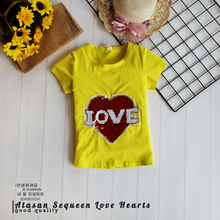 Load image into Gallery viewer, LS Atasan Sequeen Love Hearts Cute