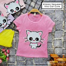Load image into Gallery viewer, LS Atasan Sequeen Vira Cat Cute