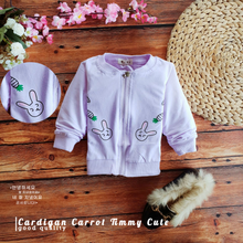 Load image into Gallery viewer, LS Cardigan Carrot Timmy Cute