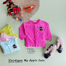 Load image into Gallery viewer, LS Cardigan My Apple Cute