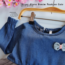 Load image into Gallery viewer, LS Dress Alora Denim Fashion Cute