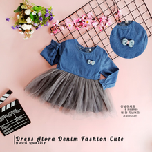 Load image into Gallery viewer, LS Dress Alora Denim Fashion Cute
