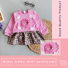 Load image into Gallery viewer, LS Dress Baby Mini Sunflower
