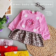 Load image into Gallery viewer, LS Dress Baby Mini Sunflower