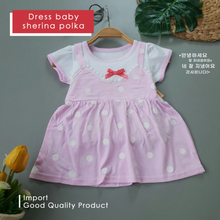 Load image into Gallery viewer, LS Dress Baby Sherina Polka