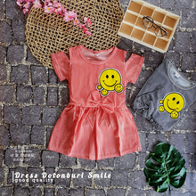 Load image into Gallery viewer, LS Dress Dotonburi Smile