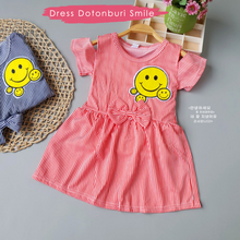 Load image into Gallery viewer, LS Dress Dotonburi Smile