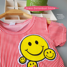Load image into Gallery viewer, LS Dress Dotonburi Smile