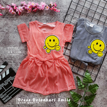 Load image into Gallery viewer, LS Dress Dotonburi Smile