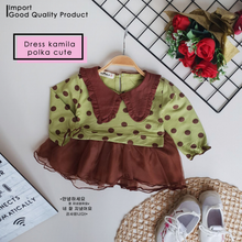 Load image into Gallery viewer, LS Dress Kamila Polka Cute