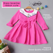 Load image into Gallery viewer, LS Dress Laverine Ribbon Cute