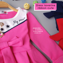 Load image into Gallery viewer, LS Dress Laverine Ribbon Cute