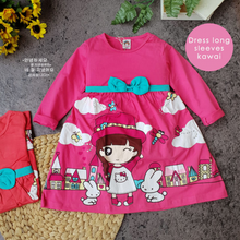 Load image into Gallery viewer, LS Dress Long Sleves Kawai