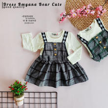 Load image into Gallery viewer, LS Dress Rosyana Bear Cute