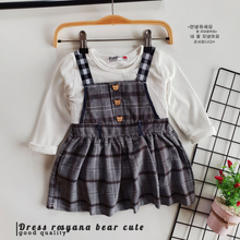 Load image into Gallery viewer, LS Dress Rosyana Bear Cute