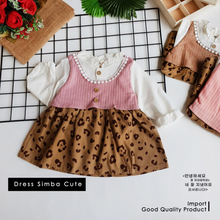 Load image into Gallery viewer, LS Dress Simba Cute