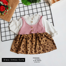Load image into Gallery viewer, LS Dress Simba Cute