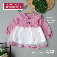 Load image into Gallery viewer, LS Dress Vionita Dragon Cute
